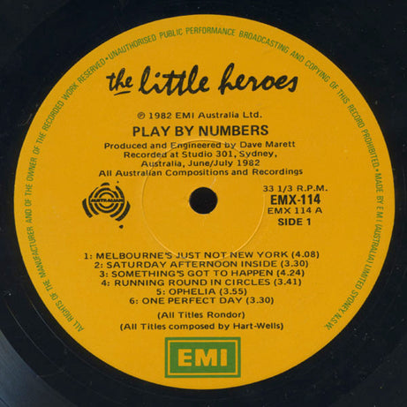 The Little Heroes* : Play By Numbers (LP, Album)