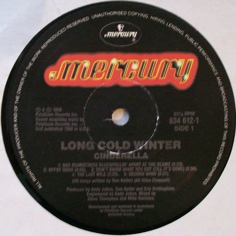 Cinderella (3) : Long Cold Winter (LP, Album)