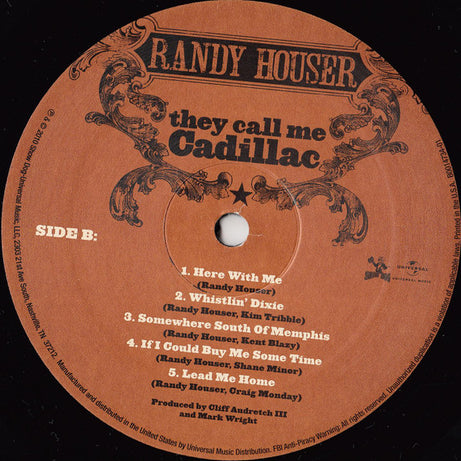 Randy Houser : They Call Me Cadillac (LP, Album)