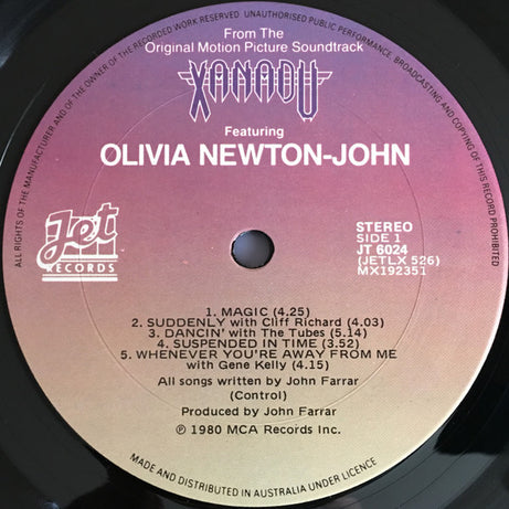 Olivia Newton-John / Electric Light Orchestra : Xanadu (From The Original Motion Picture Soundtrack) (LP, Album, Gat)