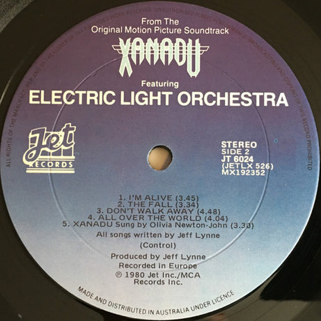 Olivia Newton-John / Electric Light Orchestra : Xanadu (From The Original Motion Picture Soundtrack) (LP, Album, Gat)