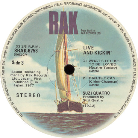 Suzi Quatro : Live And Kickin' (2xLP, Album)