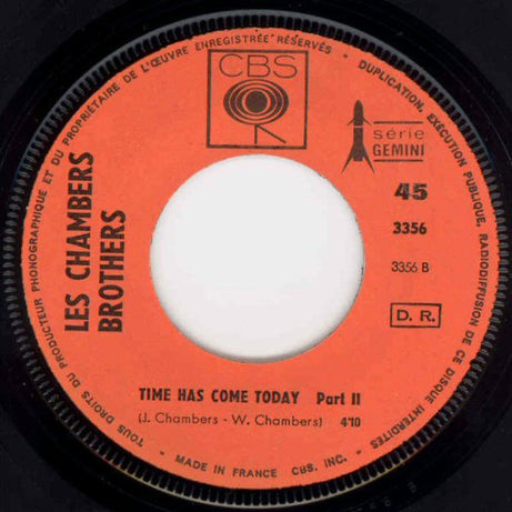 The Chambers Brothers : Time Has Come Today (7", Single)