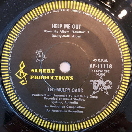 Ted Mulry Gang : Crazy (7", Single)