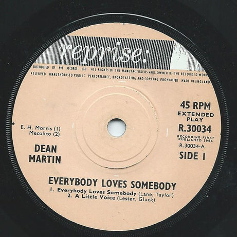 Dean Martin : Everybody Loves Somebody (7", EP)