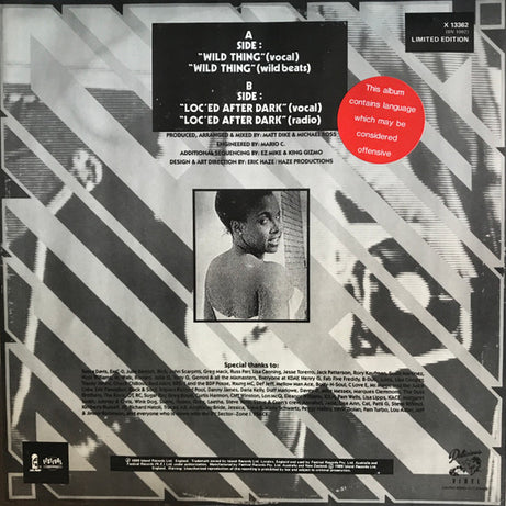 Tone-Lōc* : Wild Thing (12", Single, Ltd)