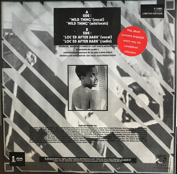 Tone-Lōc* : Wild Thing (12", Single, Ltd)