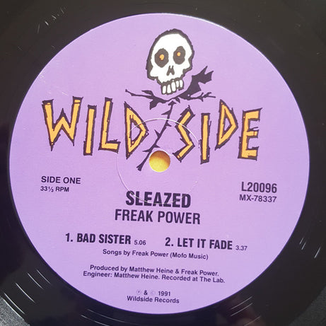 Freak Power (2) : Sleazed (10")