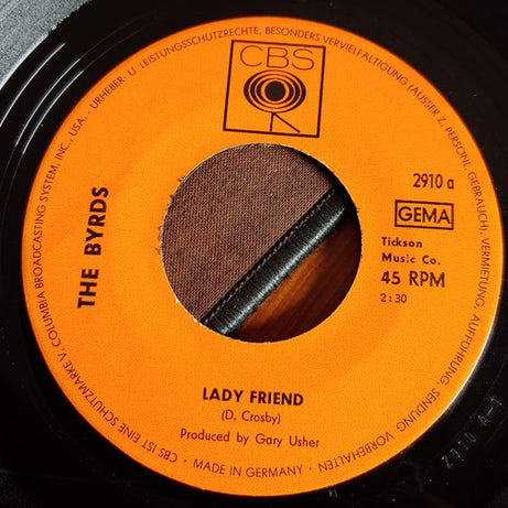 The Byrds : Lady Friend (7", Single)