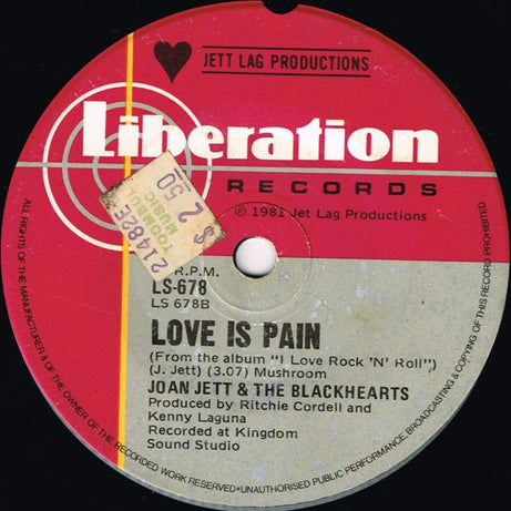 Joan Jett & The Blackhearts : I Love Rock 'N' Roll (7", Single)