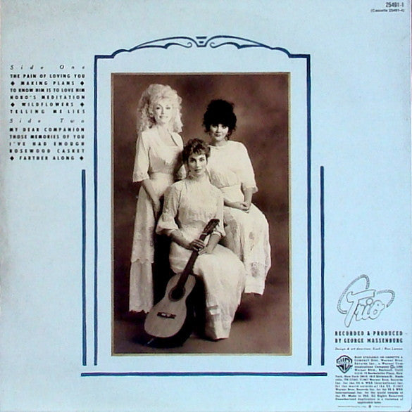 Dolly Parton, Linda Ronstadt, Emmylou Harris : Trio (LP, Album)