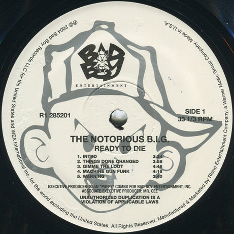 The Notorious B.I.G.* : Ready To Die (2xLP, Album, RE, 180)