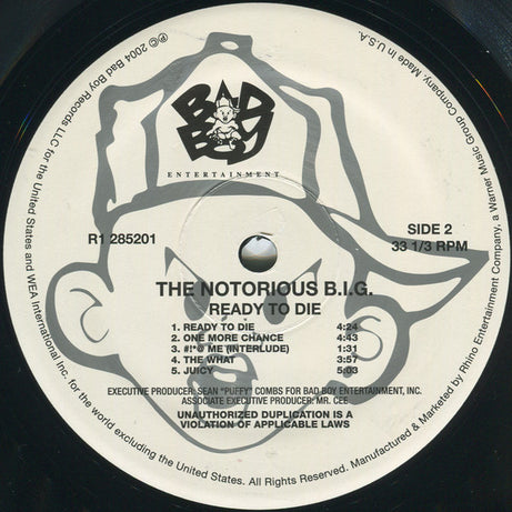 The Notorious B.I.G.* : Ready To Die (2xLP, Album, RE, 180)