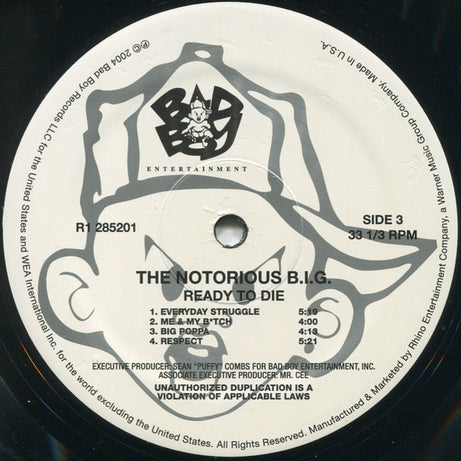 The Notorious B.I.G.* : Ready To Die (2xLP, Album, RE, 180)