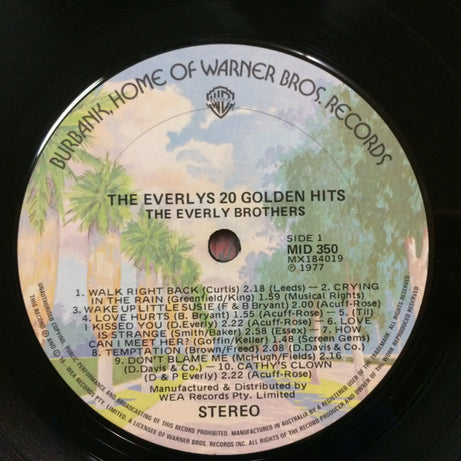 The Everlys* : The Everlys 20 Golden Hits (LP, Comp, RE)