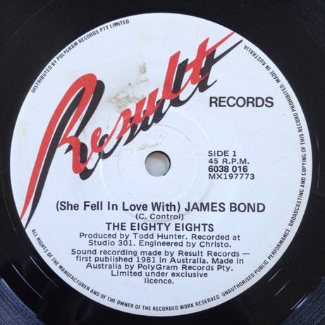 The Eighty Eights : ( She Fell In Love With ) James Bond (7")