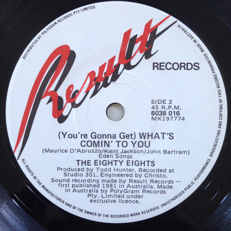 The Eighty Eights : ( She Fell In Love With ) James Bond (7")