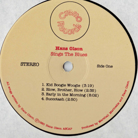 Hans Olson : Sings The Blues (LP)