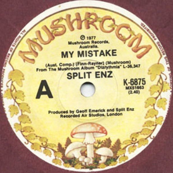 Split Enz : My Mistake (7", Single)