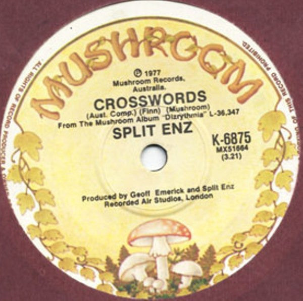 Split Enz : My Mistake (7", Single)