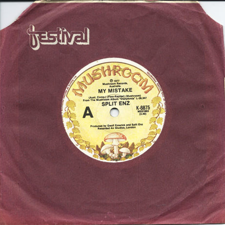 Split Enz : My Mistake (7", Single)