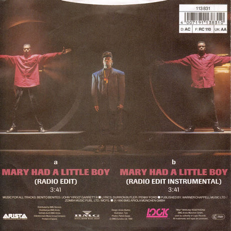 Snap! : Mary Had A Little Boy (7", Single, Sil)