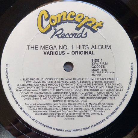 Various : Mega No 1 Hits Album (LP, Comp)