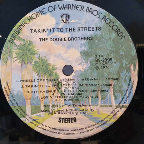 The Doobie Brothers : Takin' It To The Streets (LP, Album, Gat)