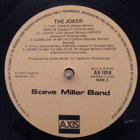 Steve Miller Band : The Joker (LP, Album, RE)