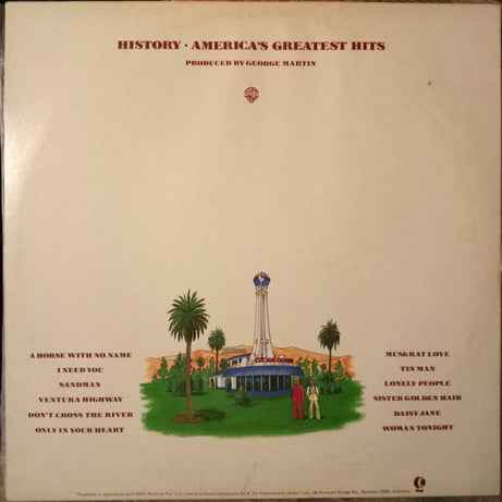 America (2) : History · America's Greatest Hits (LP, Comp)