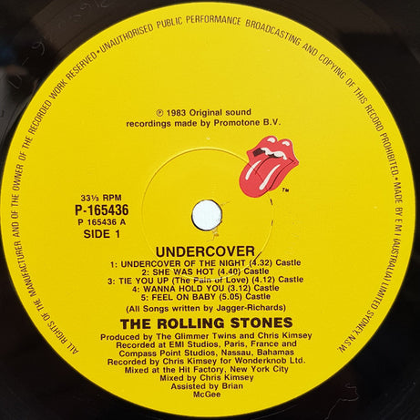 The Rolling Stones : Undercover (LP, Album)