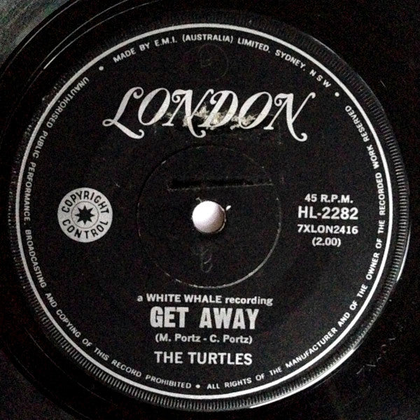 The Turtles : Happy Together / Get Away (7", Single)
