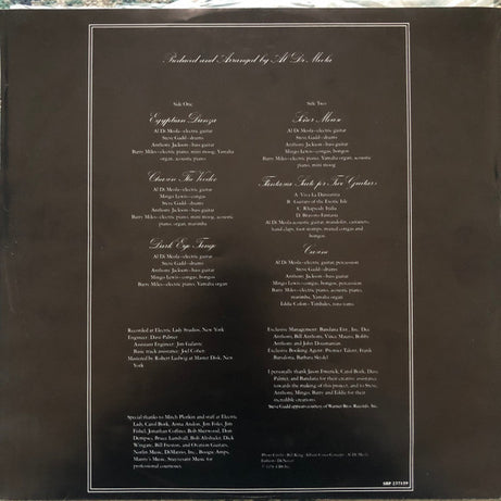 Al Di Meola : Casino (LP, Album)