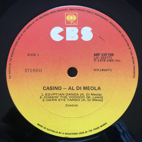 Al Di Meola : Casino (LP, Album)
