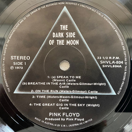 Pink Floyd : The Dark Side Of The Moon (LP, Album, Gat)