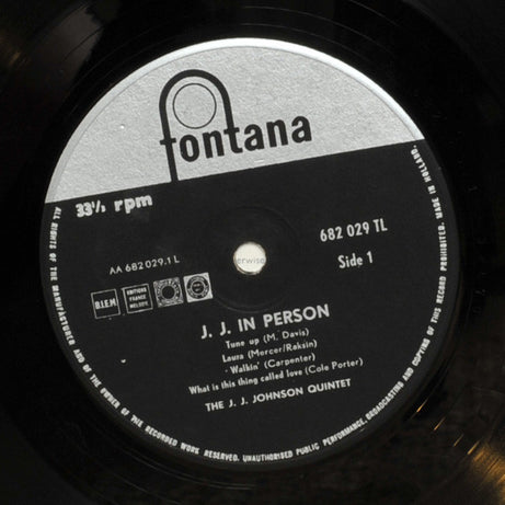The J.J. Johnson Quintet : J. J. In Person! (LP, Album, Mono)