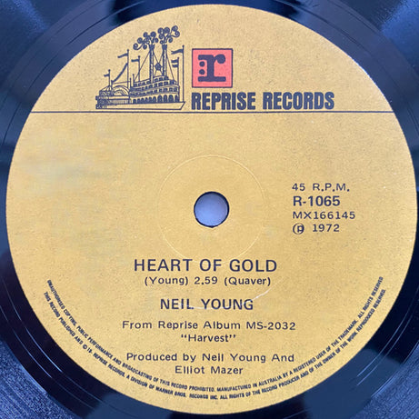 Neil Young : Heart Of Gold (7", Single)