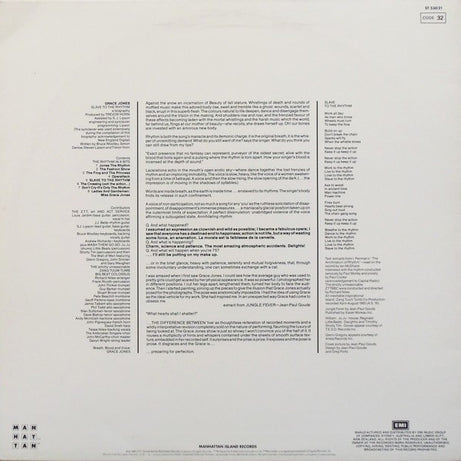 Grace Jones : Slave To The Rhythm (LP, Album)