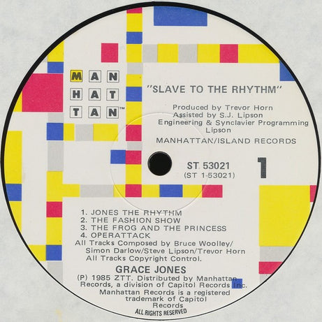 Grace Jones : Slave To The Rhythm (LP, Album)