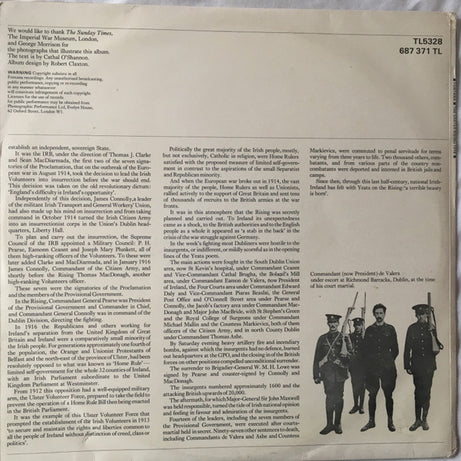 Various : The Easter Rising 1916 (LP, Mono)