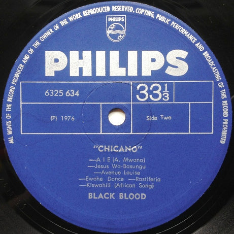 Black Blood (2) : Chicano (LP, Album)