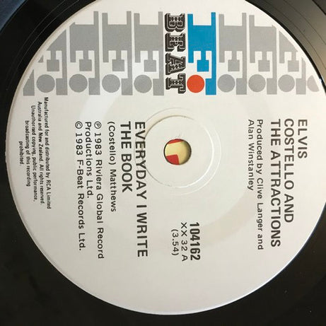 Elvis Costello And The Attractions* : Everyday I Write The Book (7", Single)