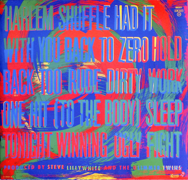 The Rolling Stones : Dirty Work (LP, Album, Dar)