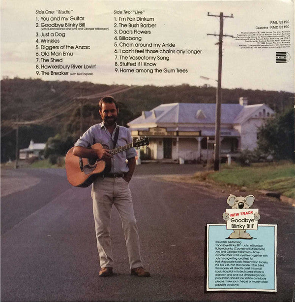 John Williamson : All The Best! (LP, Comp, RM, Gat)