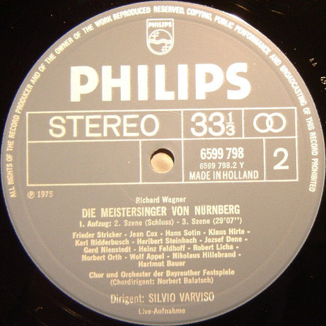 Wagner* / Bayreuther Festspiele*, Silvio Varviso : Die Meistersinger Von Nürnberg (5xLP, Album + Box, Ltd)