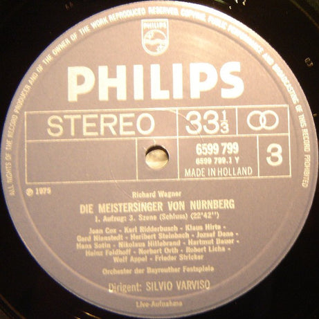Wagner* / Bayreuther Festspiele*, Silvio Varviso : Die Meistersinger Von Nürnberg (5xLP, Album + Box, Ltd)