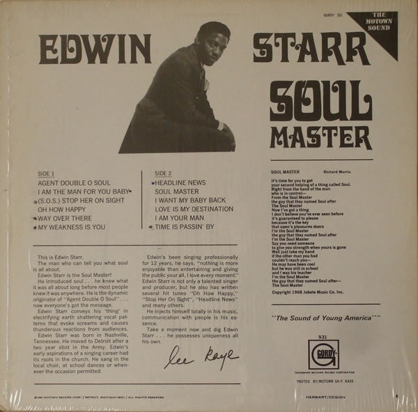 Edwin Starr : Soul Master (LP, Album, RE)