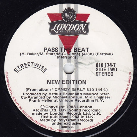 New Edition : Popcorn Love (7", Single)