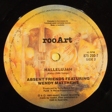 Absent Friends : I Don't Want To Be With Nobody But You (7", Single)