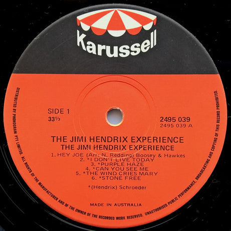 The Jimi Hendrix Experience : The Jimi Hendrix Experience (LP, Comp)